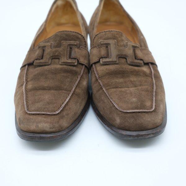 HERMES エルメス コンスタンス スエード モカシン ローファー シューズ 靴 スリッポン 361/2 約23.5cm | HERMES | 03