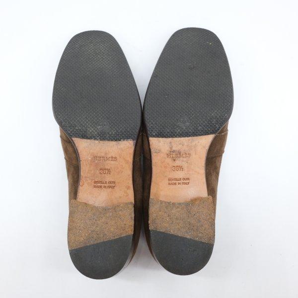 HERMES エルメス コンスタンス スエード モカシン ローファー シューズ 靴 スリッポン 361/2 約23.5cm | HERMES | 07