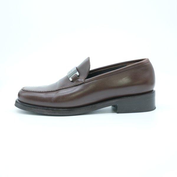 GUCCI グッチ ローファー 革靴 シューズ レザー ブラウン 茶 レディース #371/2 約24.5cm 1000491 | GUCCI | 11