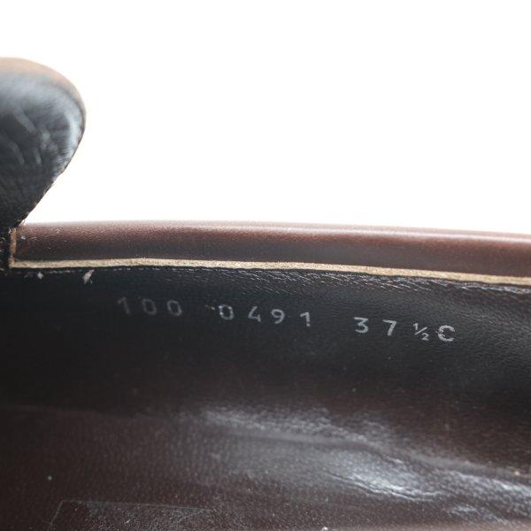 GUCCI グッチ ローファー 革靴 シューズ レザー ブラウン 茶 レディース #371/2 約24.5cm 1000491 | GUCCI | 07