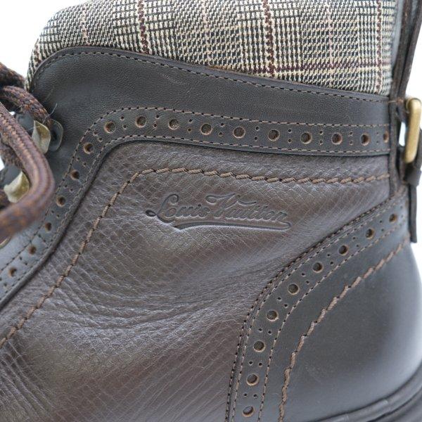 LOUIS VUITTON ヴィトン 靴 ブーツ ショートブーツ メダリオン ウイングチップ レザー ブラウン 茶 FD0057 6 1/2 |  | 10
