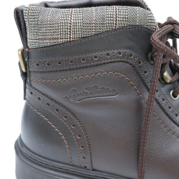 LOUIS VUITTON ヴィトン 靴 ブーツ ショートブーツ メダリオン ウイングチップ レザー ブラウン 茶 FD0057 6 1/2 |  | 14