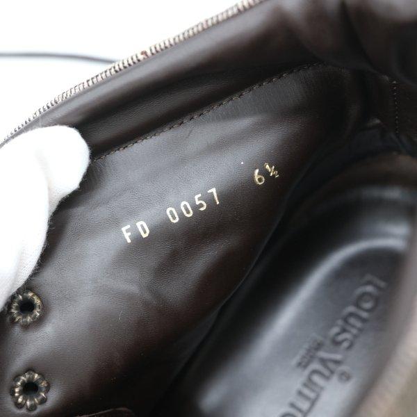 LOUIS VUITTON ヴィトン 靴 ブーツ ショートブーツ メダリオン ウイングチップ レザー ブラウン 茶 FD0057 6 1/2 |  | 17