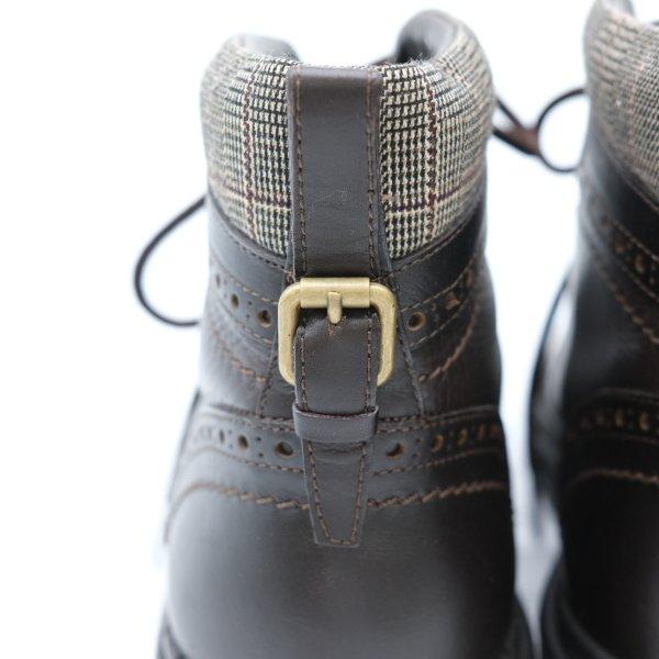 LOUIS VUITTON ヴィトン 靴 ブーツ ショートブーツ メダリオン ウイングチップ レザー ブラウン 茶 FD0057 6 1/2 |  | 06