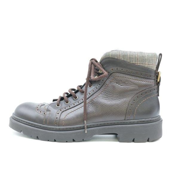 LOUIS VUITTON ヴィトン 靴 ブーツ ショートブーツ メダリオン ウイングチップ レザー ブラウン 茶 FD0057 6 1/2 |  | 09