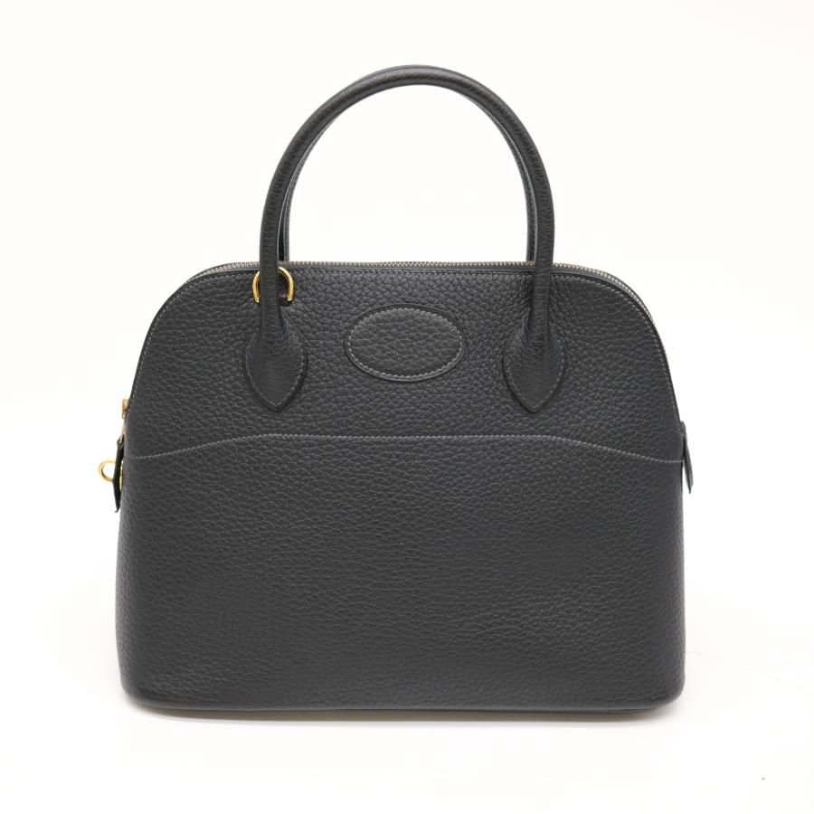 HERMES エルメス ボリード 31 ハンドバッグ フィヨルド ブラック 黒 