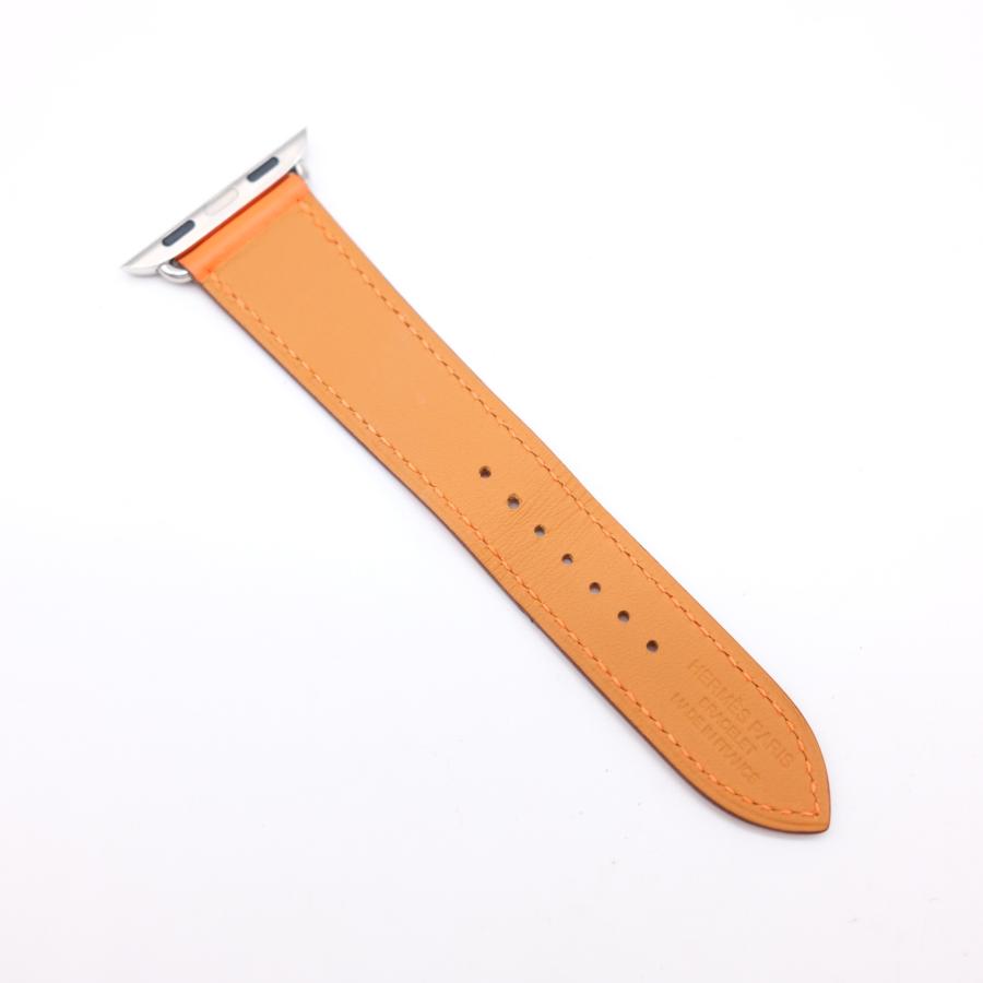 HERMES エルメス アップルウォッチ バンド 38mm用 ヴォースイフト オレンジ  D刻印 |  | 02