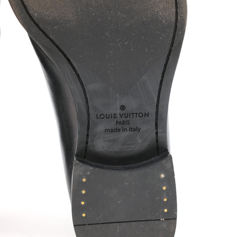 【お値引き】LOUIS VUITTON ルイヴィトン ドレスシューズ 靴 ダミエ アンフィニ モンクストラップ ブラック #6 日本サイズ約24cm |  | 11