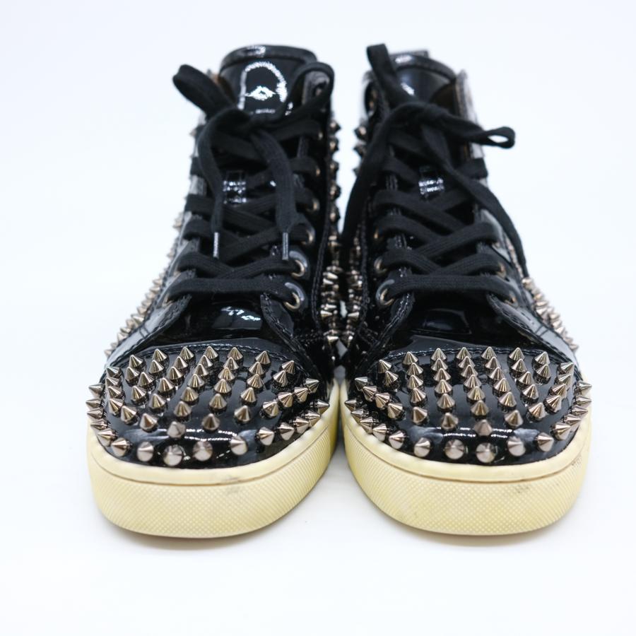 Christian Louboutin ルブタン パネトーネ ハイカットスニーカー エナメル ブラック #42 約26.5cm |  | 01