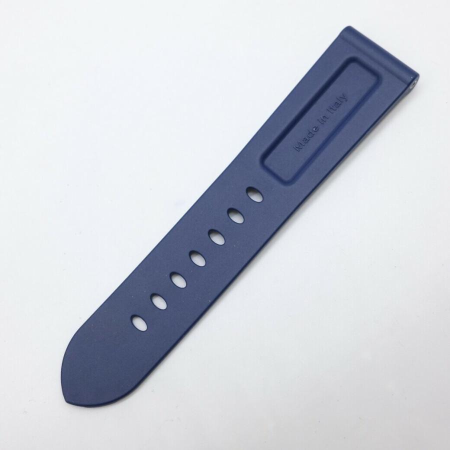 【未使用品】OFFICINE PANERAI パネライ 替えベルト 純正 ラバー 腕時計 ネイビー 紺 24ｍｍ |  | 01