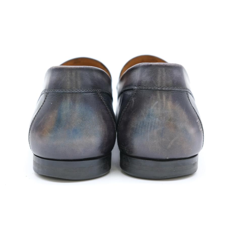 Berluti ベルルッティ ローファー スリッポン レザー ブラック 黒 ブルー 青 #8.5 約26.5ｃｍ |  | 03