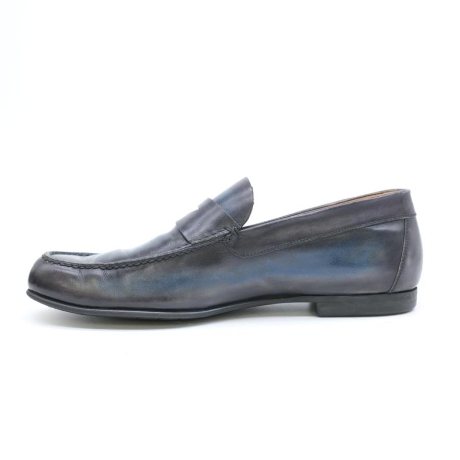 Berluti ベルルッティ ローファー スリッポン レザー ブラック 黒 ブルー 青 #8.5 約26.5ｃｍ |  | 05