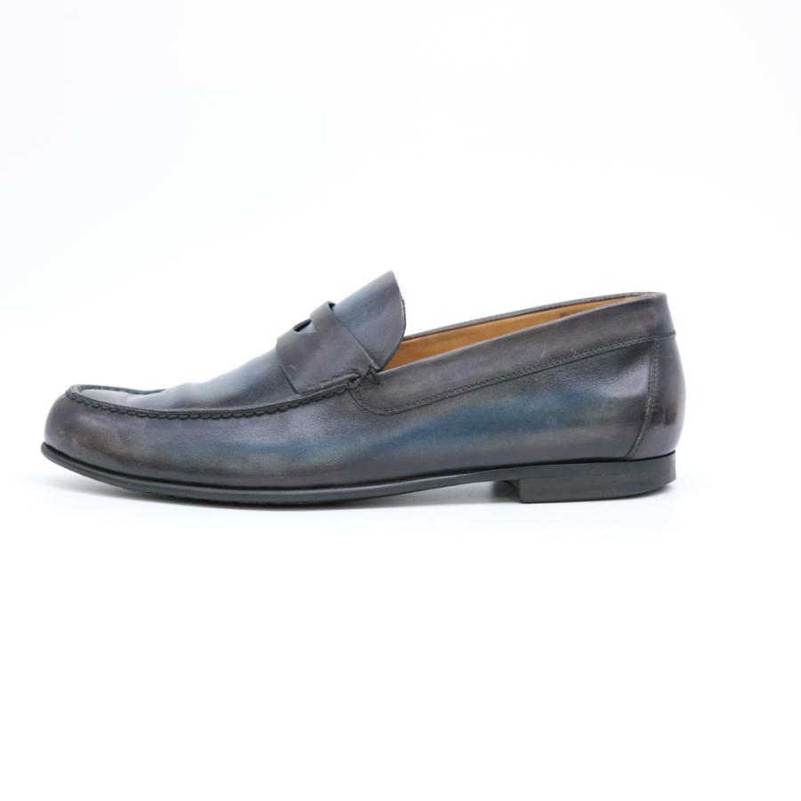 Berluti ベルルッティ ローファー スリッポン レザー ブラック 黒 ブルー 青 #8.5 約26.5ｃｍ |  | 07