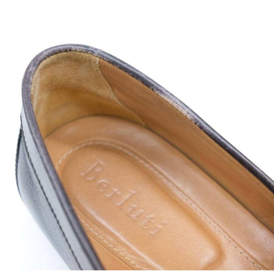 Berluti ベルルッティ ローファー スリッポン レザー ブラック 黒 ブルー 青 #8.5 約26.5ｃｍ |  | 09