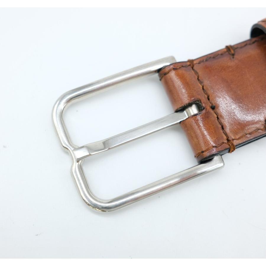 美品】Berluti ベルルッティ ベルト スクリット レザー シルバー金具