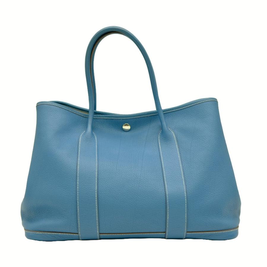 【超美品】エルメス ガーデンパーティPM アイスブルー 美品】HERMES エルメス ガーデンパーティ PM トートバッグ