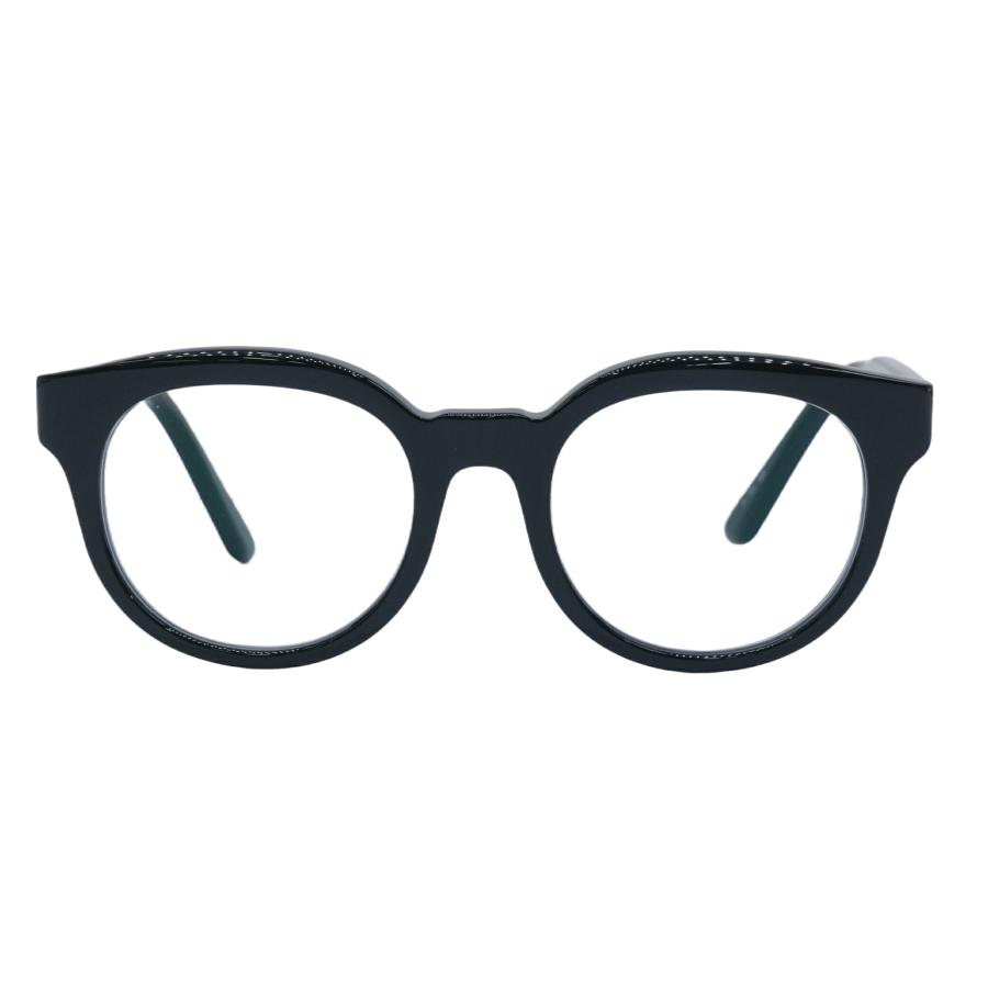 お値引き】【美品】金子眼鏡 メガネ 眼鏡 黒縁 ブラック 黒 セル 