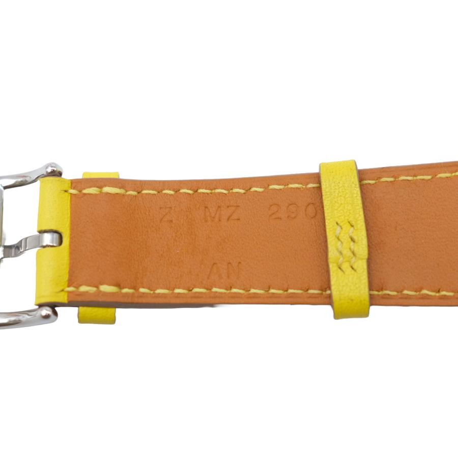 【お値引き】【美品】HERMES エルメス applewatch アップルウォッチ用ベルト 40mm 41ｍｍ ヴォースイフト レザー シンプルトゥール イエロー #Z |  | 06
