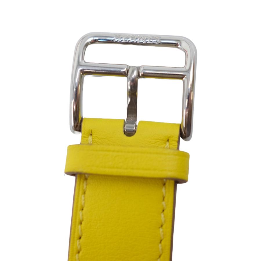 【お値引き】【美品】HERMES エルメス applewatch アップルウォッチ用ベルト 40mm 41ｍｍ ヴォースイフト レザー シンプルトゥール イエロー #Z |  | 08