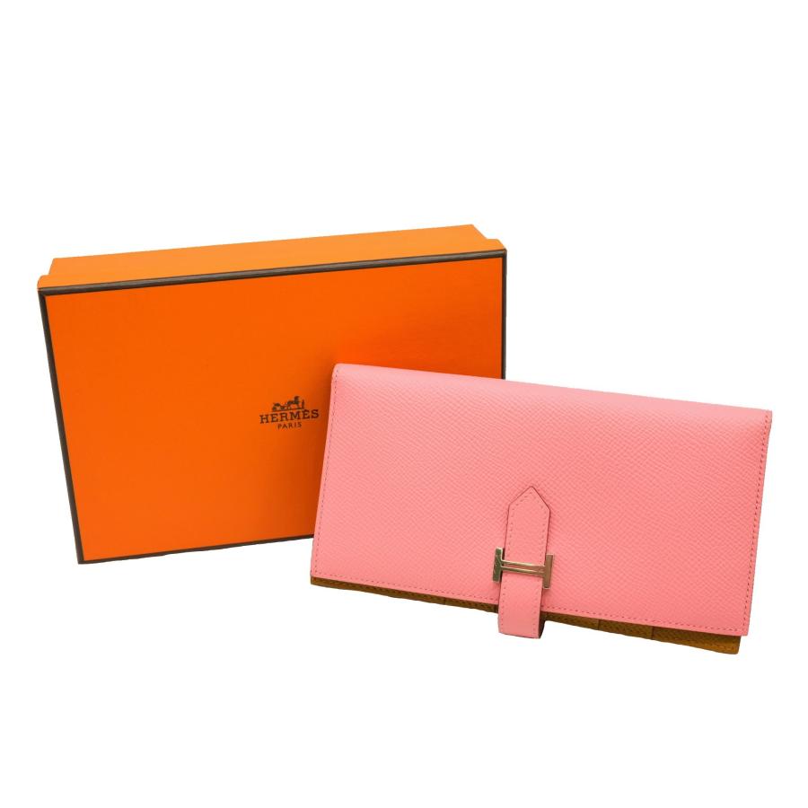 エルメスベアン長財布ピンク【美品！！】
