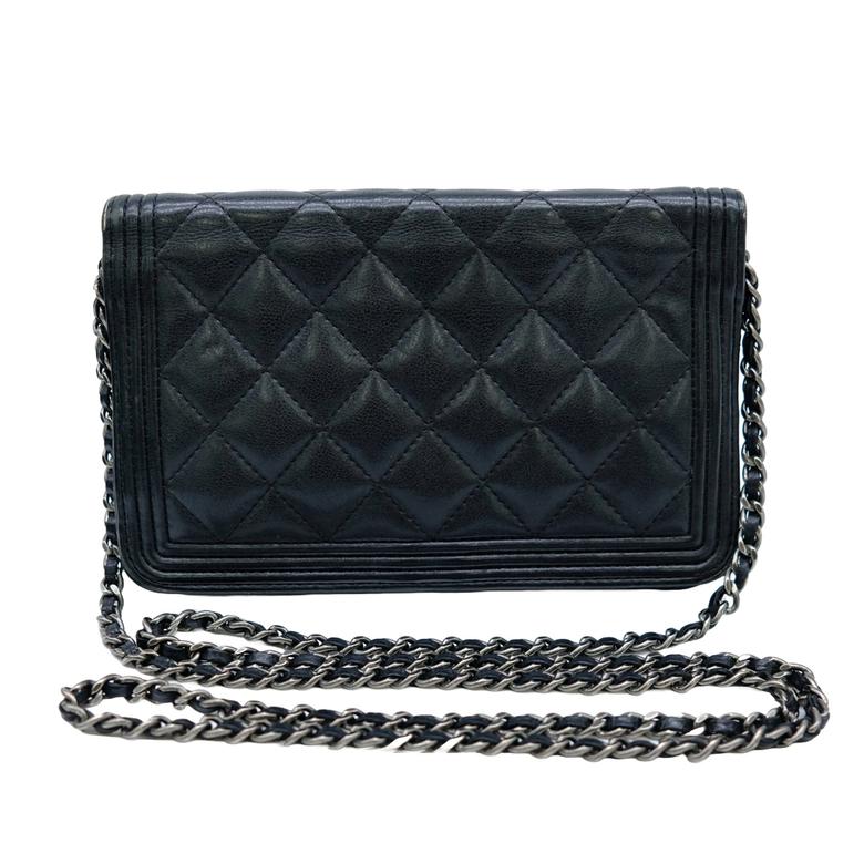 【お値引き】 CHANEL シャネル マトラッセ チェーン ショルダー ボーイシャネル チェーンウォレット ブラック 黒 22855969 |  | 04