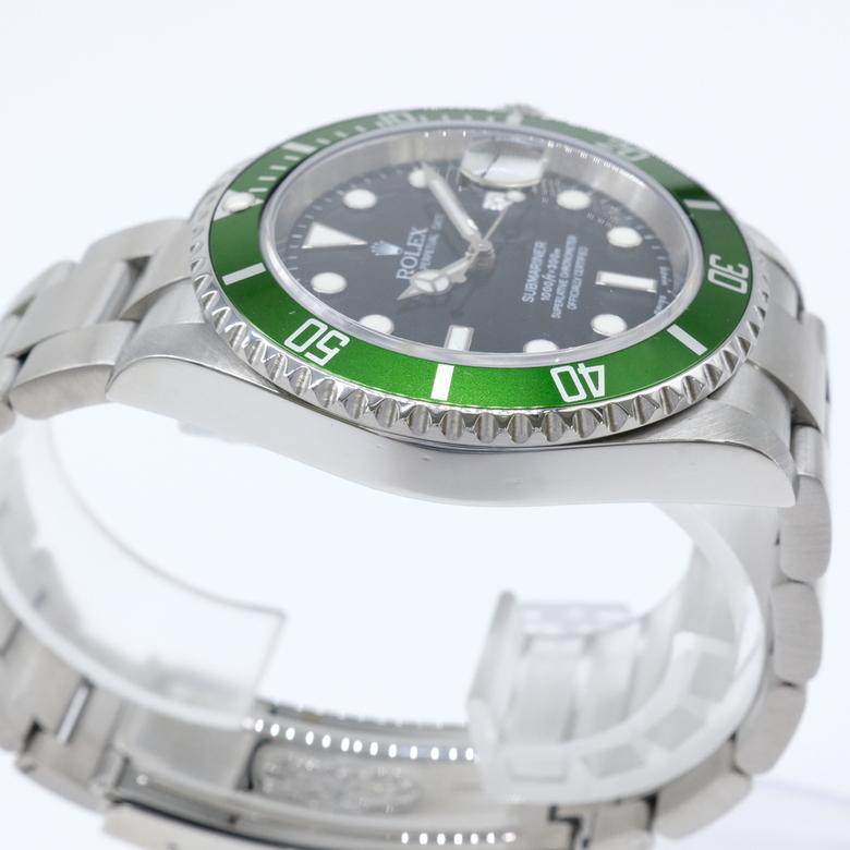 【OH・新品仕上げ済】ロレックス Rolex サブマリーナ グリーンサブ オートマ 自動巻き 腕時計 ウォッチ 時計 16610LV 16610 グリーン |  | 02