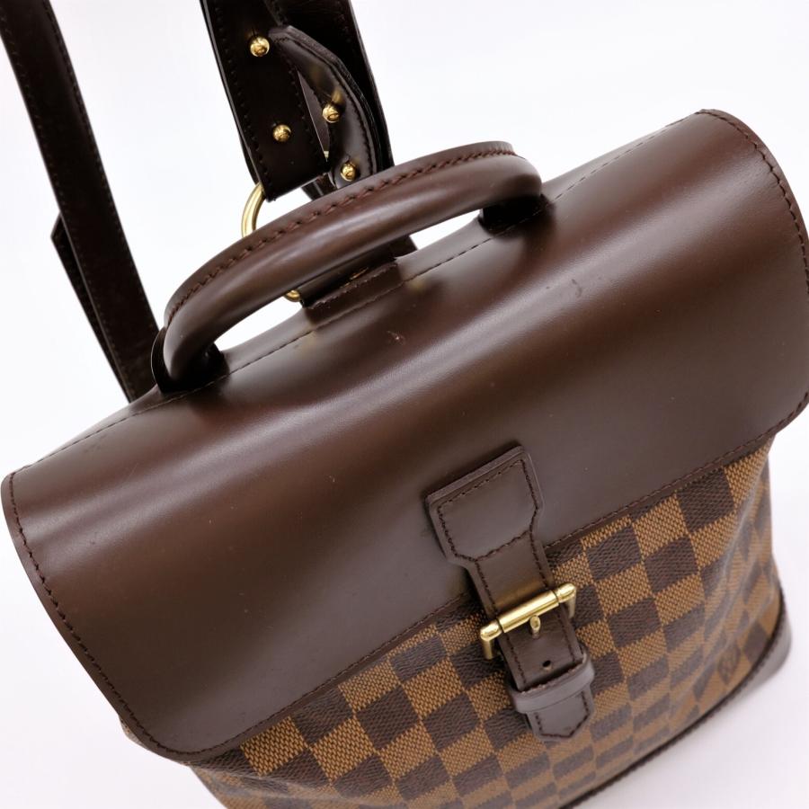 【美品】LOUIS VUITTON ルイ・ヴィトン ソーホー リュックサック バックパック ダミエ キャンバス レザー ブラウン 茶 N51132｜src-gk｜10