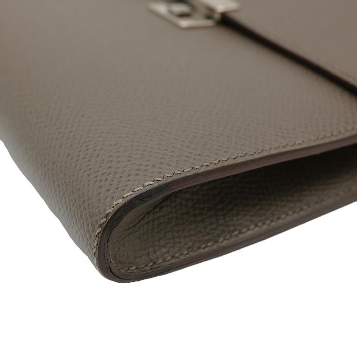 【お値引き】【美品】HERMES エルメス クリック 16 ミニ ショルダーバッグ ポーチウォレット ヴォーエプソン レザー エトゥープ グレージュ #A |  | 08