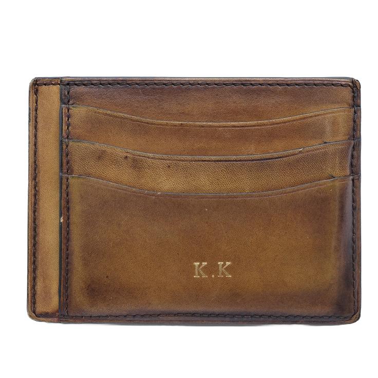 Berluti ベルルッティ スクリット カリグラフィ レザー カードホルダー