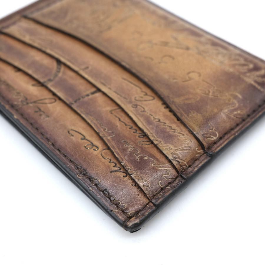 Berluti ベルルッティ スクリット カリグラフィ レザー カードホルダー