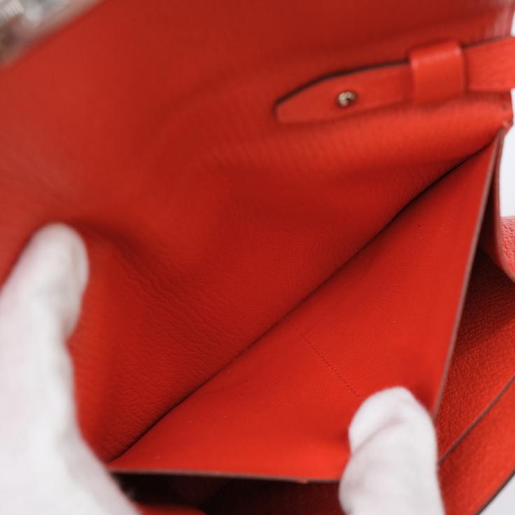 【お値引き】【美品】HERMES エルメス クリック 16 ミニ ショルダーバッグ ポーチウォレット シェーブル レザー オレンジ #Z |  | 10