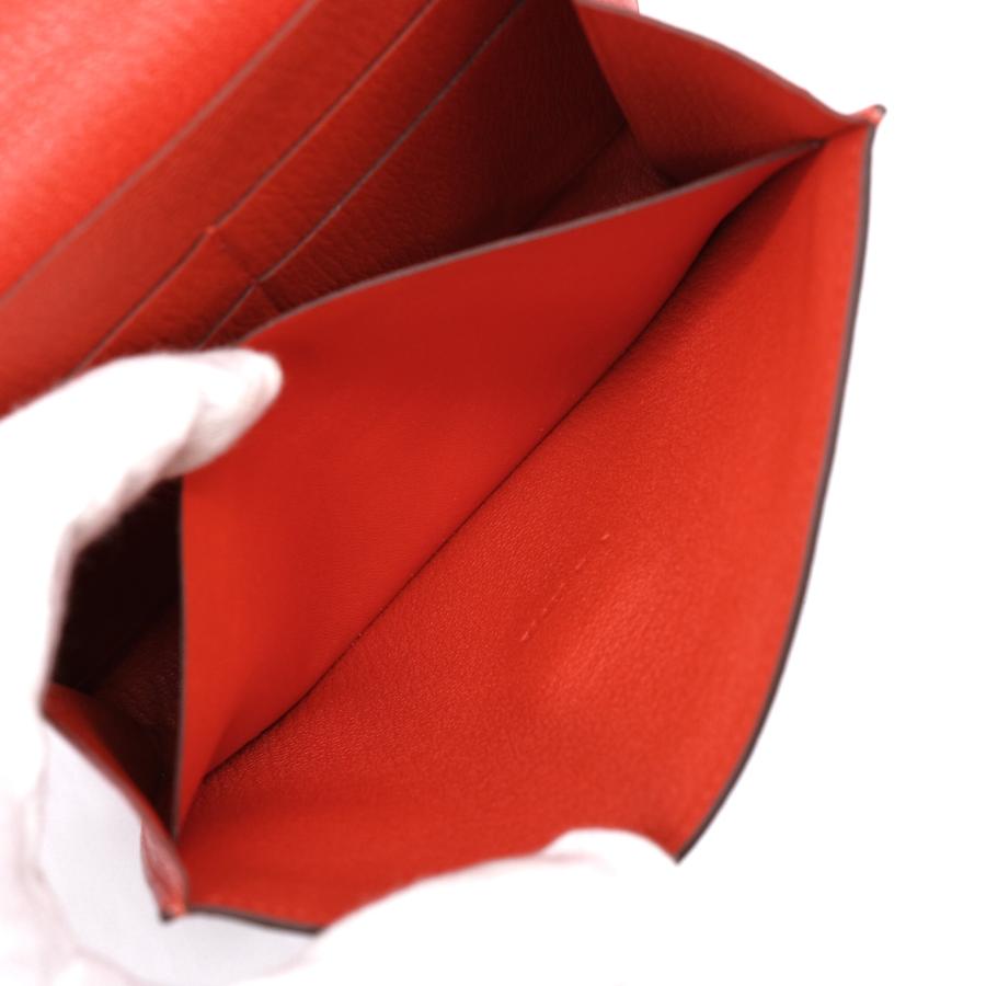 【お値引き】【美品】HERMES エルメス クリック 16 ミニ ショルダーバッグ ポーチウォレット シェーブル レザー オレンジ #Z |  | 08