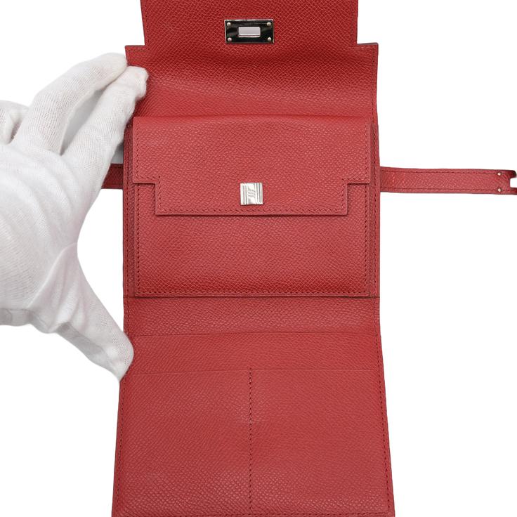 お値引き】【美品】HERMES エルメス ケリーウォレット コンパクト 折り