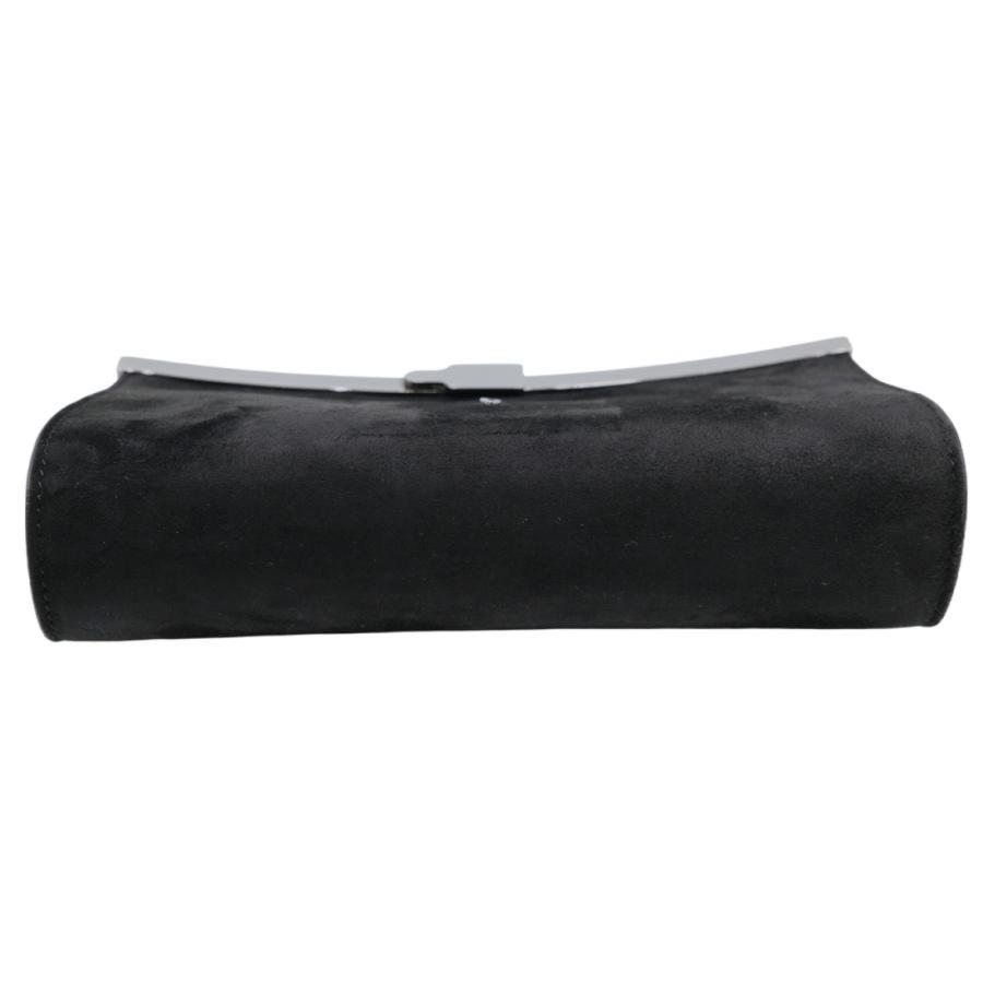 【お値引き】【未使用品】Christian Louboutin クリスチャンルブタン パーティバッグ チェーンショルダー 2WAY クラッチバック スエード ブラック 黒 |  | 06