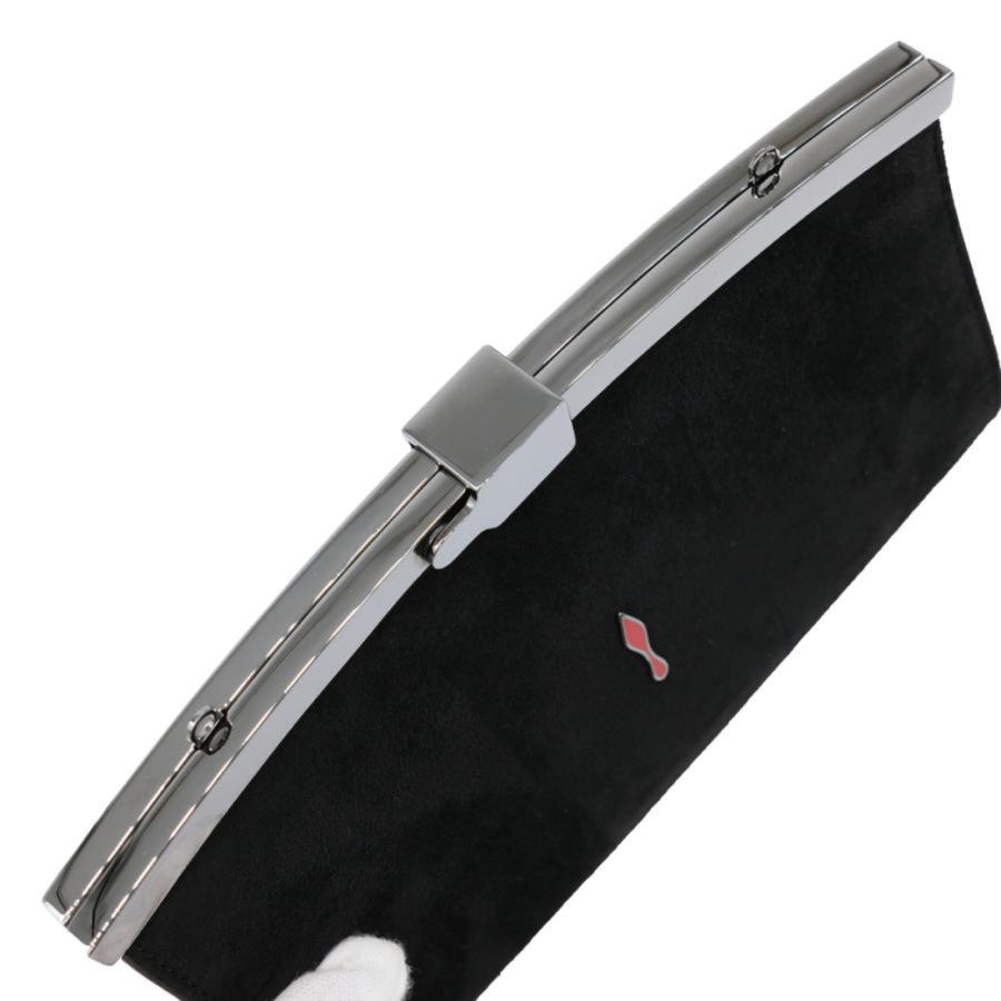 【お値引き】【未使用品】Christian Louboutin クリスチャンルブタン パーティバッグ チェーンショルダー 2WAY クラッチバック スエード ブラック 黒 |  | 07