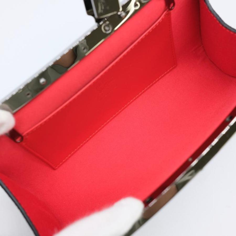 【お値引き】【未使用品】Christian Louboutin クリスチャンルブタン パーティバッグ チェーンショルダー 2WAY クラッチバック スエード ブラック 黒 |  | 08