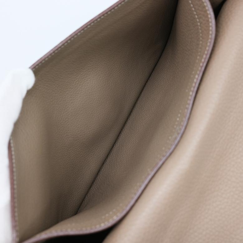 【お値引き】HERMES エルメス サックアデペッシュ 27 ビジネスバッグ ブリーフケース トリヨンクレマンス エトゥープ グレージュ |  | 12
