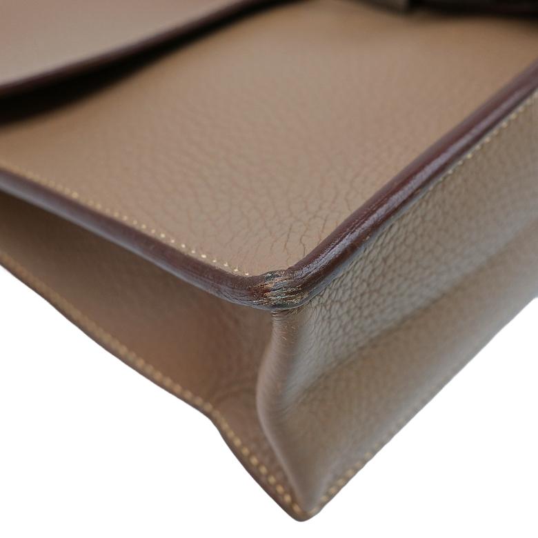 【お値引き】HERMES エルメス サックアデペッシュ 27 ビジネスバッグ ブリーフケース トリヨンクレマンス エトゥープ グレージュ |  | 06