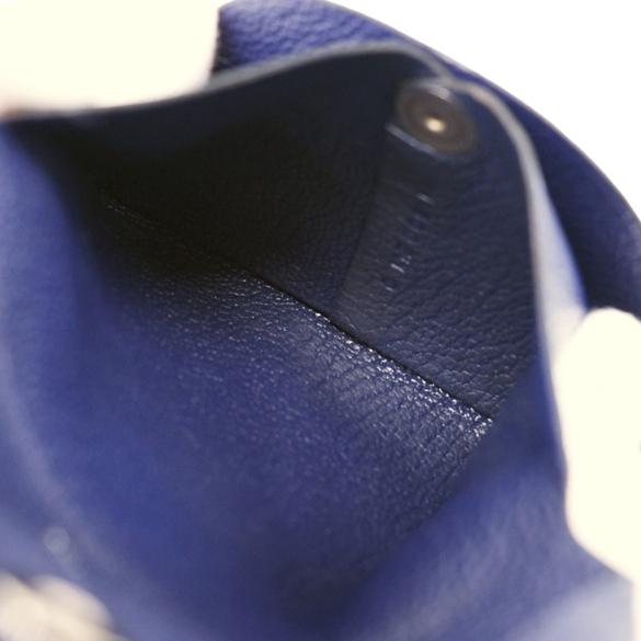 【お値引き】HERMES エルメス バスティア コインケース 財布 ヴォースイフト レザー パープル ネイビー 紺 #C |  | 07