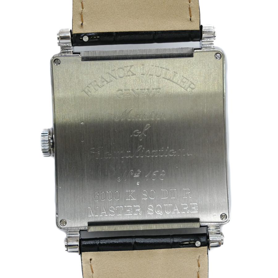 【新品仕上げ済】FRANCK MULLER フランクミュラー 時計 マスタースクエア 6000HSCDTR シルバー文字盤 SS/クロコダイルレザー 自動巻き メンズ |  | 04