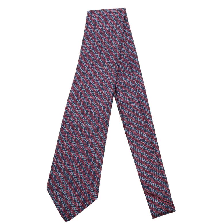 【お値引き】【未使用品】HERMES エルメス ネクタイ シェーヌダンクル ネクタイ シルク ネイビー 紺 |  | 01