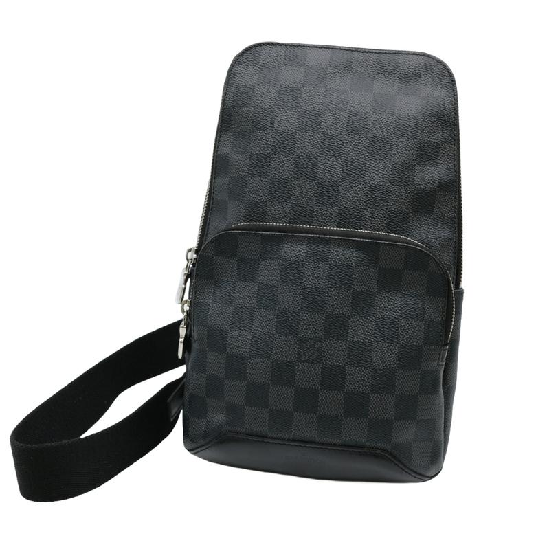 ルイヴィトン ボディバッグ ダミエグラフィット アヴェニュー 黒 N41719 LOUIS VUITTON 【美品】ルイヴィトン ダミエグラフィット