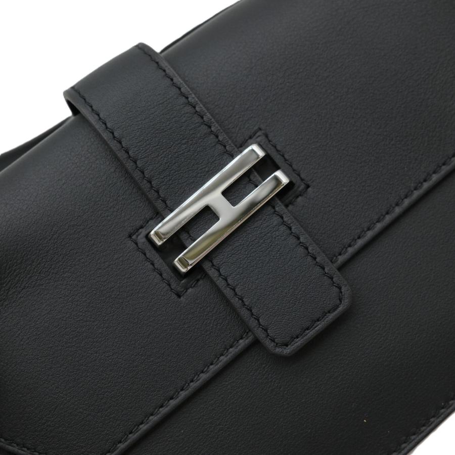 【お値引き】【未使用品】 HERMES エルメス エランポケット 24 ウエストバッグ ベルトバッグ ヴォースイフト ブラック 黒 ♯W |  | 01