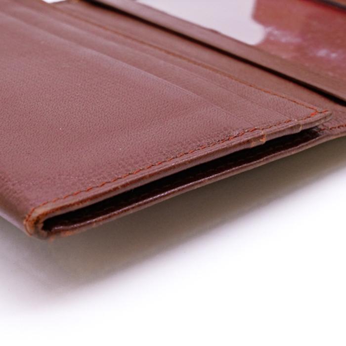 【お値引き】Cartier カルティエ マストライン カードケース パスケース 名刺入れ 二つ折り レザー ボルドー レッド 赤 |  | 06