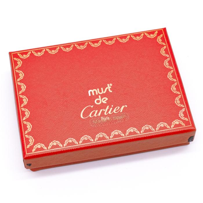 【お値引き】Cartier カルティエ マストライン カードケース パスケース 名刺入れ 二つ折り レザー ボルドー レッド 赤 |  | 09