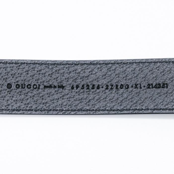 【お値引き】【未使用品】 GUCCI グッチ インターロッキングG エクストララージ ペット 愛犬 首輪 ＃XL レザー ブラック 黒 695256 箱付 |  | 10