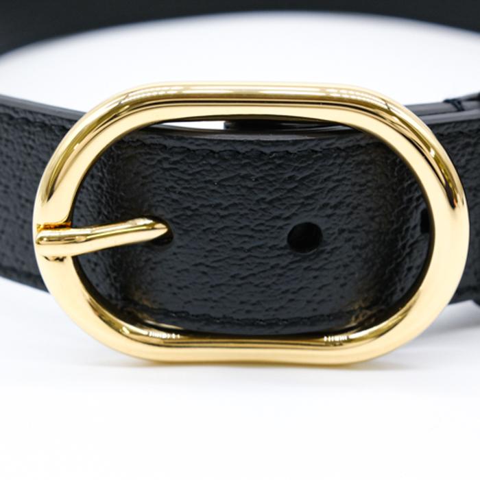 【お値引き】【未使用品】 GUCCI グッチ インターロッキングG エクストララージ ペット 愛犬 首輪 ＃XL レザー ブラック 黒 695256 箱付 |  | 02