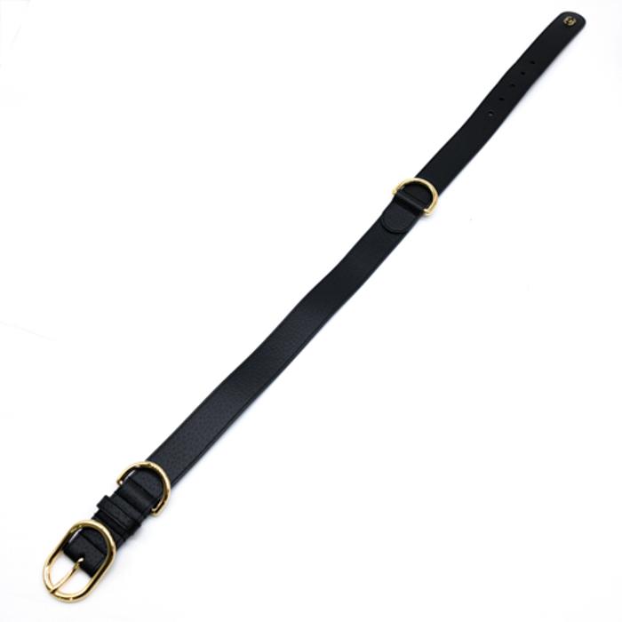 【お値引き】【未使用品】 GUCCI グッチ インターロッキングG エクストララージ ペット 愛犬 首輪 ＃XL レザー ブラック 黒 695256 箱付 |  | 06