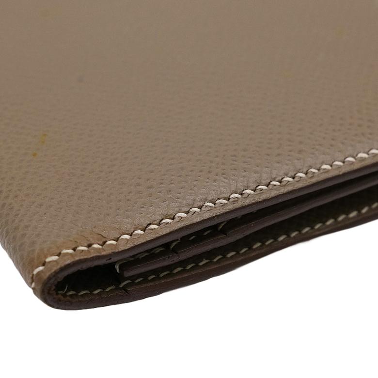 【お値引き】【美品】HERMES エルメス ベアン ベアンスフレ 長財布 ウォレット ヴォーエプソン レザー エトゥープ #D |  | 04