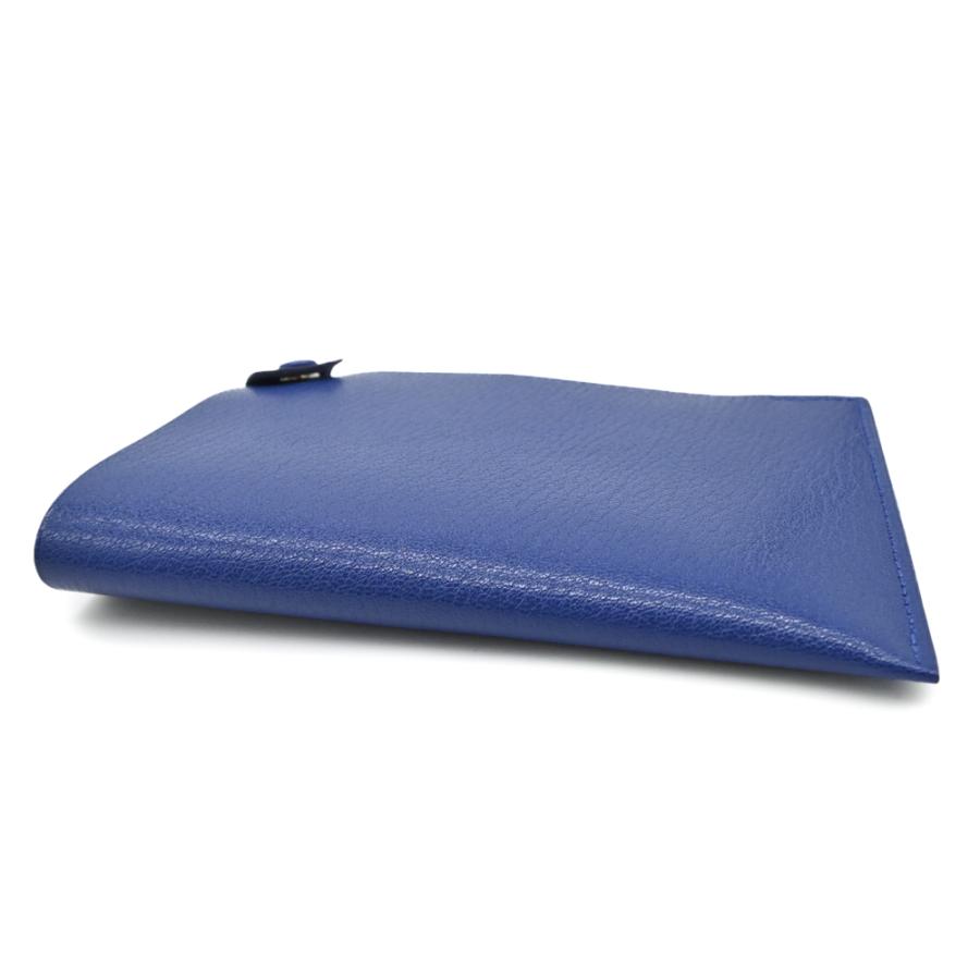 【お値引き】【未使用品】HERMES エルメス タルマック PM パスポートケース シェーブル レザー ブルー 青 ♯W |  | 04